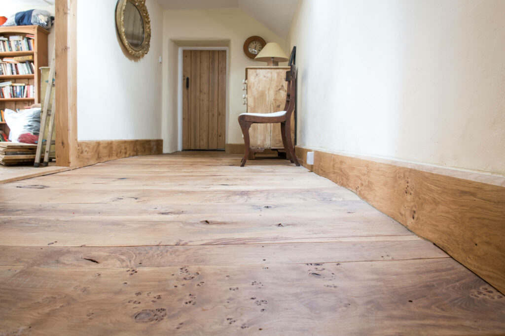 rustic wood flooring